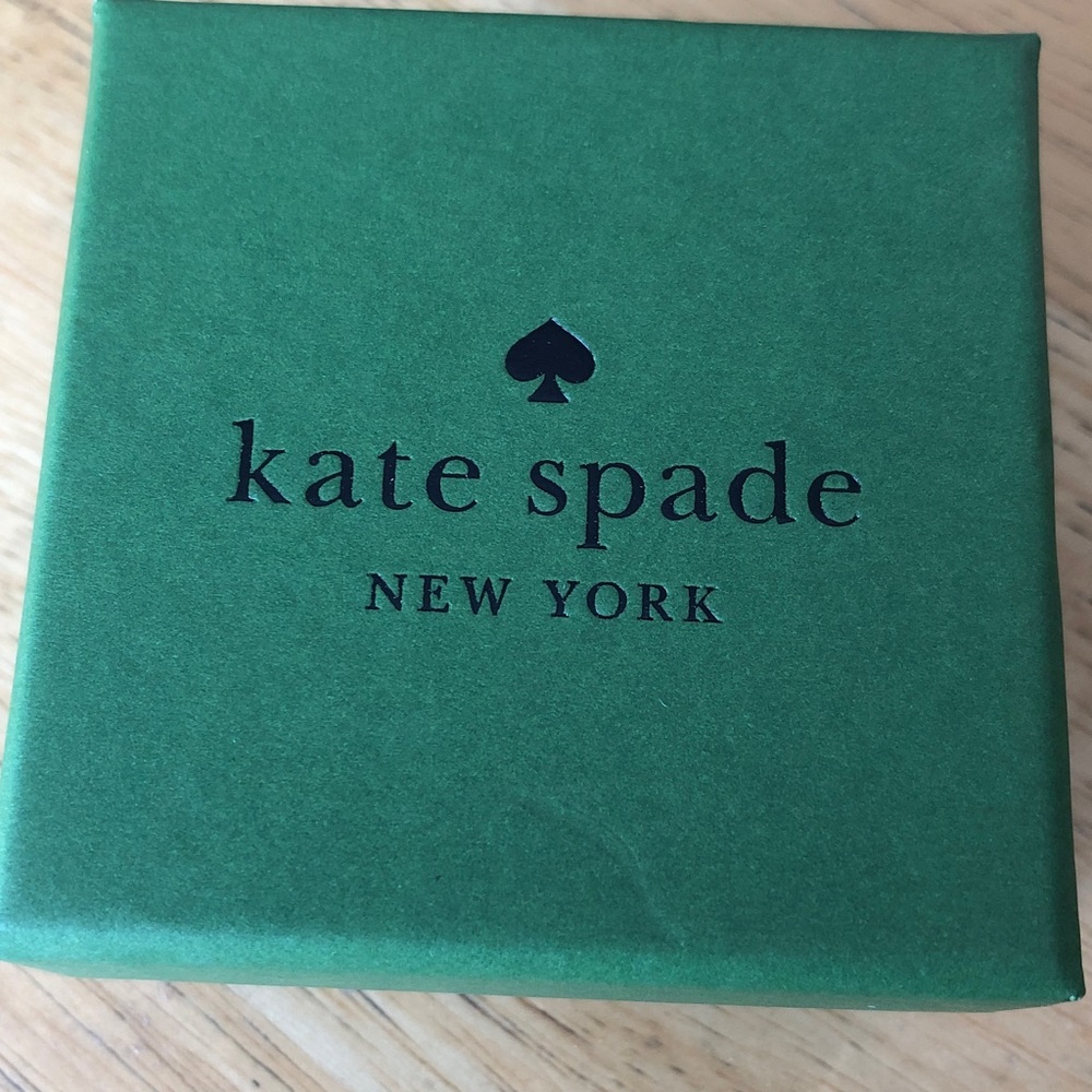 Kate Spade Gold Tone Always Sparkle Cubic Zirconia Halo Heart Stud Earrings NIB - Picture 12 of 14